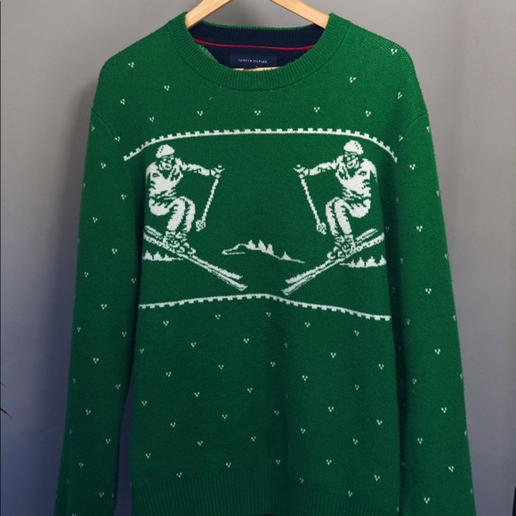 Tommy Hilfiger Skiers Pullover Crewneck Sweater - Picture 2 of 4